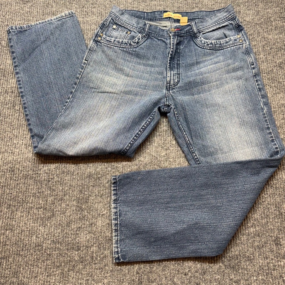 Reputation Jeans Mens 34x30‎ Medium Wash Y2K Streetwear Gothic Denim